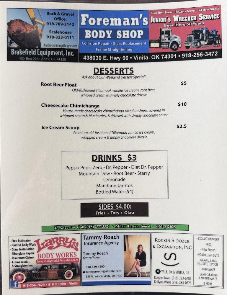 The Oak Bar and Grill Menu image 3